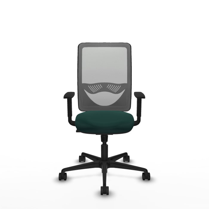 PIQUERAS Y CRESPO Silla de oficina Zulema con mecanismo Sincro, Verde botella y Gris PIQUERAS Y CRESPO Silla de oficina Zulema con mecanismo Sincro, Verde botella y Gris