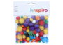 Innspiro Pompones brillantes mix colores y medidas 78u.