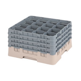 CAMBRO Cesta de lavado 16 compartimentos Beige