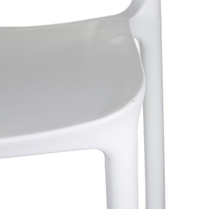 Silla Apilable Blanco Polipropileno 43 X 43 X 83,20 cm (Set de 4)