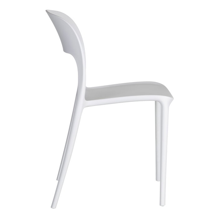 Silla Apilable Blanco Polipropileno 43 X 43 X 83,20 cm (Set de 4)
