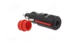 PRO CAR Enchufe de mechero de coche con borna de tornillo, 8A, negro