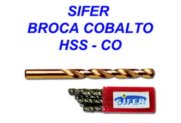 SIFER Broca de Cobalto DIN 338 HSS-CO 10,00 mm