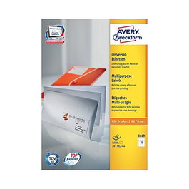 AVERY Zweckform Etiqueta 3669 blanca 70,0 x 50,8 mm