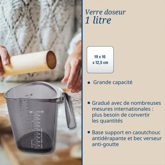 Dr Oetker Juego de taza medidora y jeringa para repostería - Edición Baker Dr Oetker Juego de taza medidora y jeringa para repostería - Edición Baker
