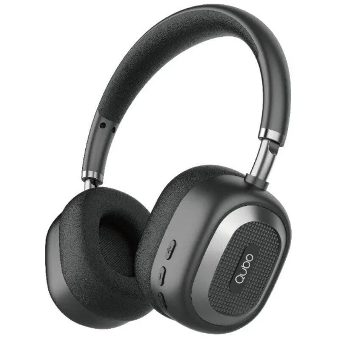 Qubo Auriculares Inalámbricos HD-100 con Bluetooth 5.4, Micrófono, 8 Horas de Batería, Control Táctil, USB-C, Color Negro