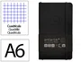 Antartik Cuaderno A6 Tapa Blanda Cuadriculado Negro 100 Hojas 80 gr FSC
