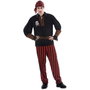 My Other Me Disfraz de Pirata con Bandana, Camisa, Muñequeras, Cinturón y Pantalón - XL - Negro