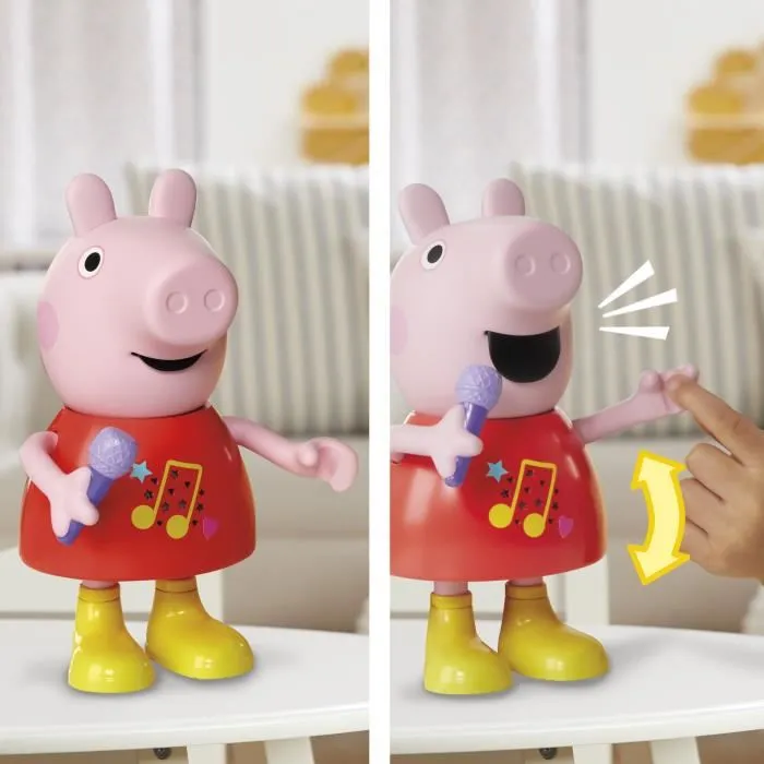 Hasbro HASG05185F0 Juguete musical Peppa Pig parlante y cantor con más de 50 sonidos, frases y canciones preescolar para niñas y niños