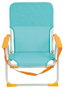 JugaToys Silla de playa aluminio fija aguamarina con asas