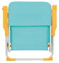 JugaToys Silla de playa aluminio fija aguamarina con asas