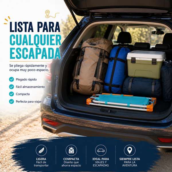 JugaToys Silla de playa aluminio fija aguamarina con asas