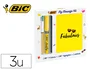 Bic Set Escritura My Message Kit: Bolígrafo 4 Colores Shine, Highlighter Grip Pastel y Libreta A6