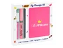 Bic Set Escritura My Message Kit: Bolígrafo 4 Colores Shine, Highlighter Grip Pastel y Libreta A6