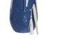 DKD Home Decor Jarrón de Gres Cara Azul Marino