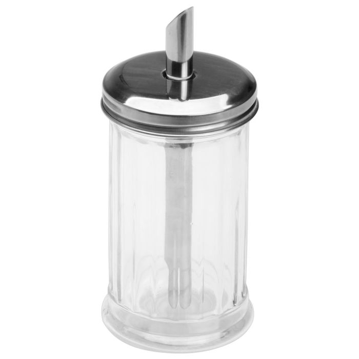 Home Deco Factory Chandeleur Dispensador Azúcar Bote Cristal con Tapa Metálica 275 Ml Home Deco Factory Chandeleur Dispensador Azúcar Bote Cristal con Tapa Metálica 275 Ml