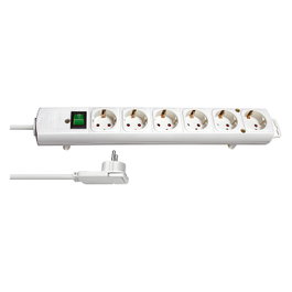 Brennenstuhl Comfort-Line 6 salidas AC con cable de 2 m Blanco