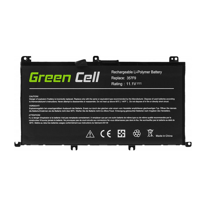 Green Cell Batería para Dell Inspiron 15 5576 5577 7557 7559 7566 7567 357F9 4200mAh 11,1V