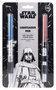 Erik Blister 2 Bolígrafos Sables Láser Star Wars con Luz LED Tinta Negra