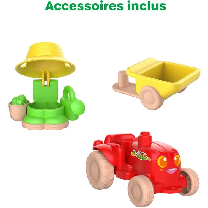 Sophie La Girafe SOP3056567002282 - Conjunto de Accesorios de Jardinera, Tractor y Carretilla - Juego Completo
