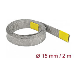 DeLOCK Funda trenzada para protección EMC extensible 2 m x 15 mm