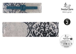 Inde Set de 2 Fuentes Rectangulares Horus Elite 30x8cm