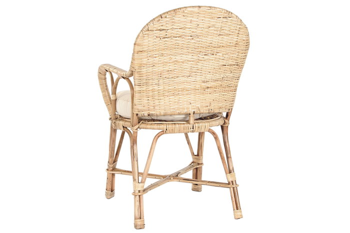 DKD Home Decor Silla de Bambú y Ratán Natural