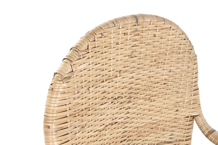 DKD Home Decor Silla de Bambú y Ratán Natural