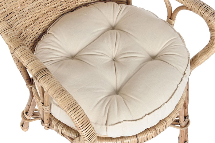 DKD Home Decor Silla de Bambú y Ratán Natural