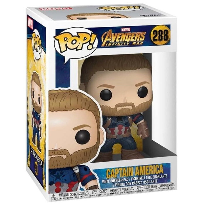 Funko Figura POP Marvel Avengers Infinity War Capitán America 9cm