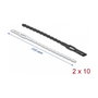 DeLOCK Sujetacables Reutilizables con Ojal 115 x 4,5 mm, 20 Piezas