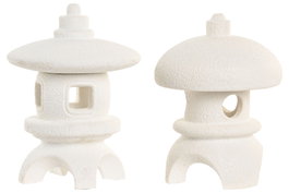 DKD Home Decor Decoración Luminosa LED Pagoda Surtido de 2
