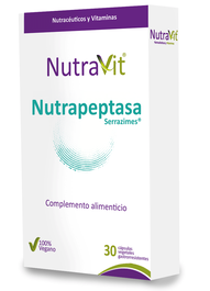 NUTRAVIT NUTRAPEPTASA SERRAZIME 30 Cápsulas