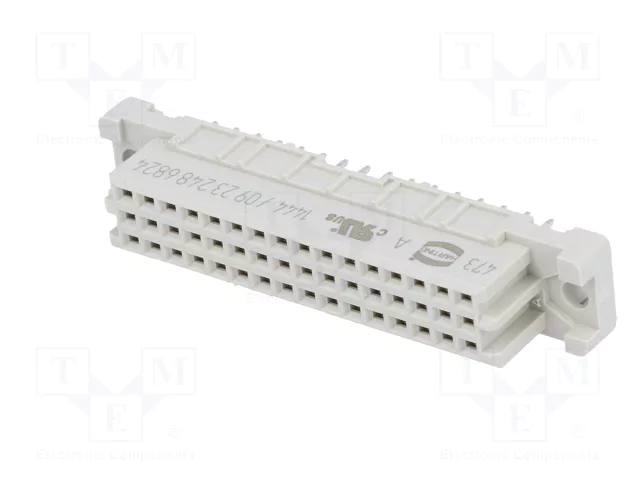 HARTING DIN 41612 conector hembra de 48 pines recto THT HARTING DIN 41612 conector hembra de 48 pines recto THT