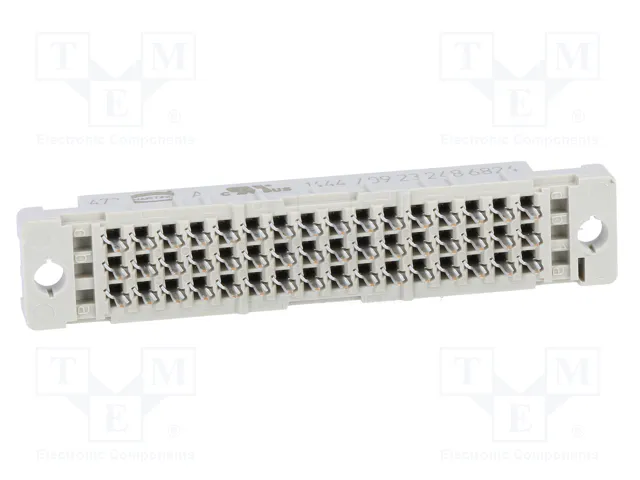 HARTING DIN 41612 conector hembra de 48 pines recto THT HARTING DIN 41612 conector hembra de 48 pines recto THT