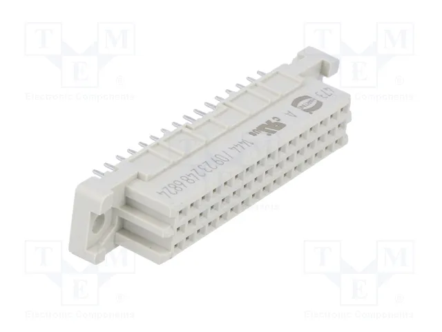 HARTING DIN 41612 conector hembra de 48 pines recto THT HARTING DIN 41612 conector hembra de 48 pines recto THT
