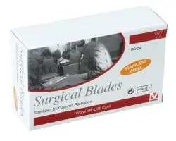 Kruuse Hoja Bisturi Desechable N 24 100Ud Estéril Acero Inoxidable