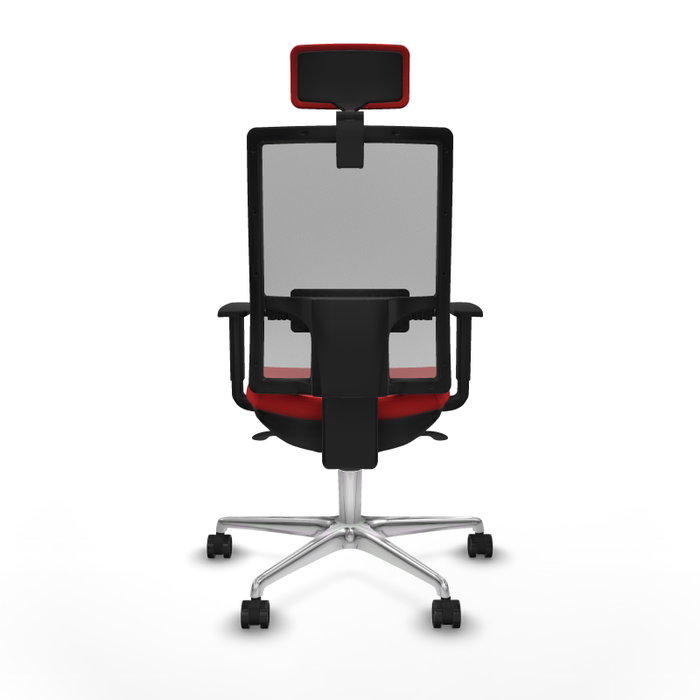 PIQUERAS Y CRESPO Silla de oficina Horna con mecanismo Sincro, Rojo y Gris PIQUERAS Y CRESPO Silla de oficina Horna con mecanismo Sincro, Rojo y Gris