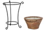 DKD Home Decor Velon Indo 1c25 Negro Marron 45 x 50 x 45 cm