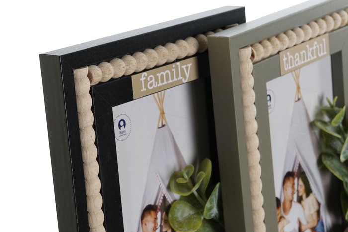 DKD Home Decor Marco de Foto para 10x15 cm, MDF, Verde Negro, 21x16x2 cm (12 Unidades) DKD Home Decor Marco de Foto para 10x15 cm, MDF, Verde Negro, 21x16x2 cm (12 Unidades)