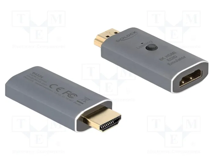 DeLOCK HDMI EDID Emulator 8K 64324 Antracita