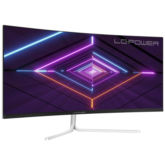LC-Power LC-M34-UWQHD-100-C-V3 Monitor Gaming Curvo 34 3440 x 1440 VA White/Silver LC-Power LC-M34-UWQHD-100-C-V3 Monitor Gaming Curvo 34 3440 x 1440 VA White/Silver