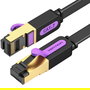 Vention ICABQ Cable de Red RJ45 STP Cat.7 para Ethernet, 20m, Negro, Transmisión 10 Gbps