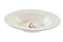 DKD Home Decor Veleros shengda Plato Mediterraneo Azul Rojo Blanco Porcelana 21.5 x 3.5 x 21.5 cm (12 Unidades)