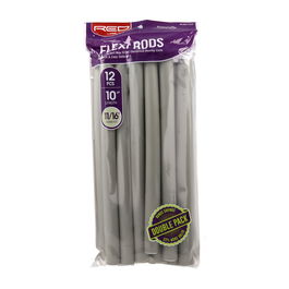 Red Kiss Rulos Flexibles Flexi Rods 10" 11/16" 12 Piezas Pack Color Gris