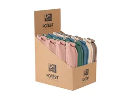 Oxford Estuche Forest Portatodo con Cremallera de Silicona Reciclada, Colores Surtidos - 210x280x250 mm