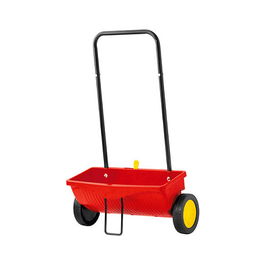 WOLF-Garten Universal-Streuer WE-B | Esparcidor Universal de Abono o Semillas, Color Rojo/Amarillo
