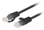 Lanberg Pack 10 Cable de Red Cat6 U/UTP 0,25 m Negro