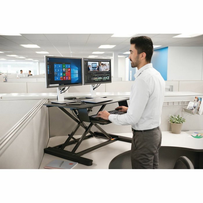 Kensington SmartFit® Soporte de Sobremesa Ajustable para Monitor Negro, Altura 160-580 mm, 30", 76.2 cm, Capacidad 15.9 kg