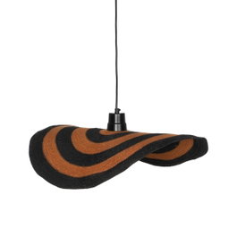 Ixia Lámpara de Techo Naranja-Negro 60 x 60 x 7 cm